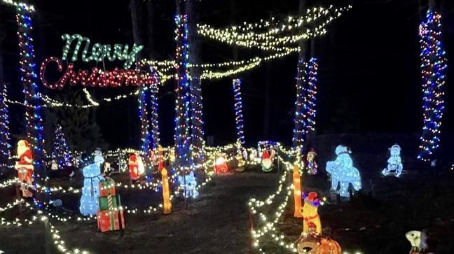 Conway Christmas Lights Extravaganza, 265 Maple Valley Road, Coventry, R.I. (Photo courtesy of the Conway family) 