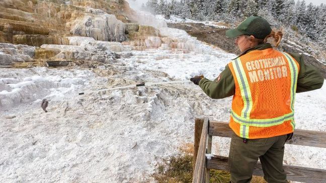 Employees retrieved 438 hats from hot springs at Yellowstone National Park this summer. (Photo: Yellowstone National Park) 