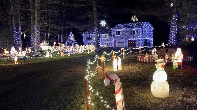 Conway Christmas Lights Extravaganza, 265 Maple Valley Road, Coventry, R.I. (Photo courtesy of the Conway family){&nbsp;}