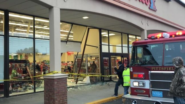 Pittsfield police: Car drives into Petco store. (Pittsfield Police Department)