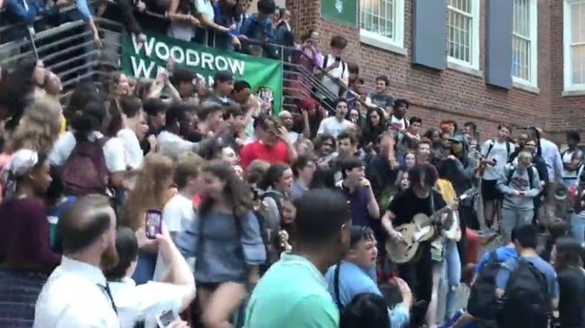 In between sold-out shows at The Anthem, Jack White surprises students with outdoor concert at Woodrow Wilson HS in DC. (Photo courtesy of The Anthem)