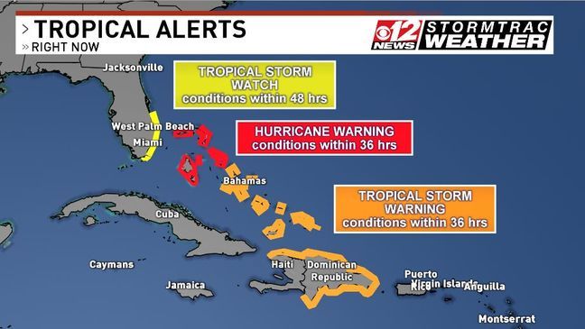 Updated advisories for Florida and the Caribbean (WPEC)